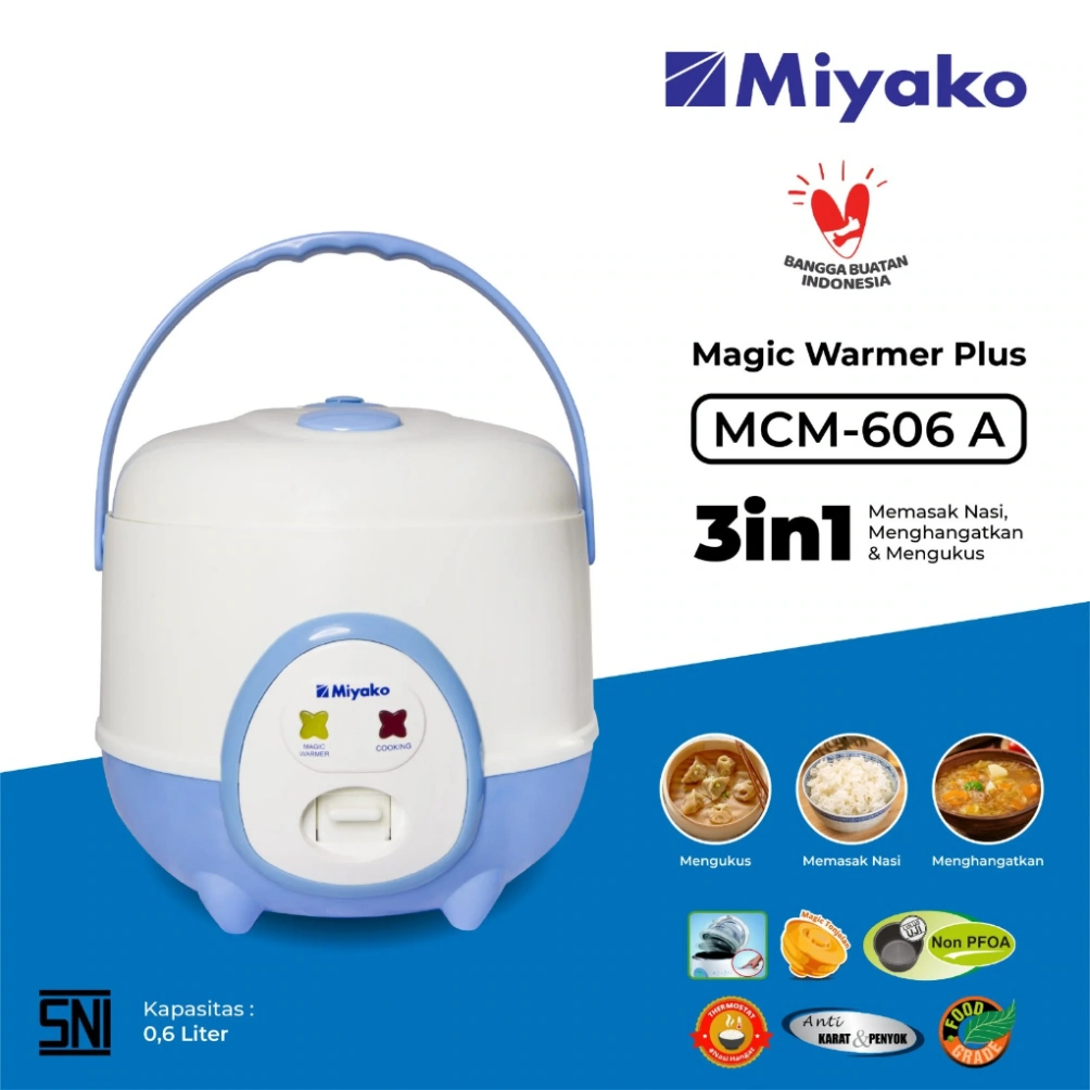 Rice Cooker Anti Lengket Miyako MCM 606 A