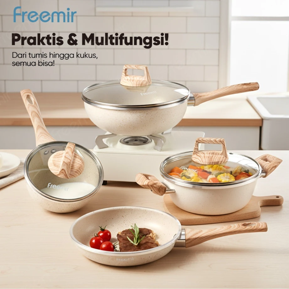 Set Peralatan Masak Freemir 4 Pcs Anti Lengket