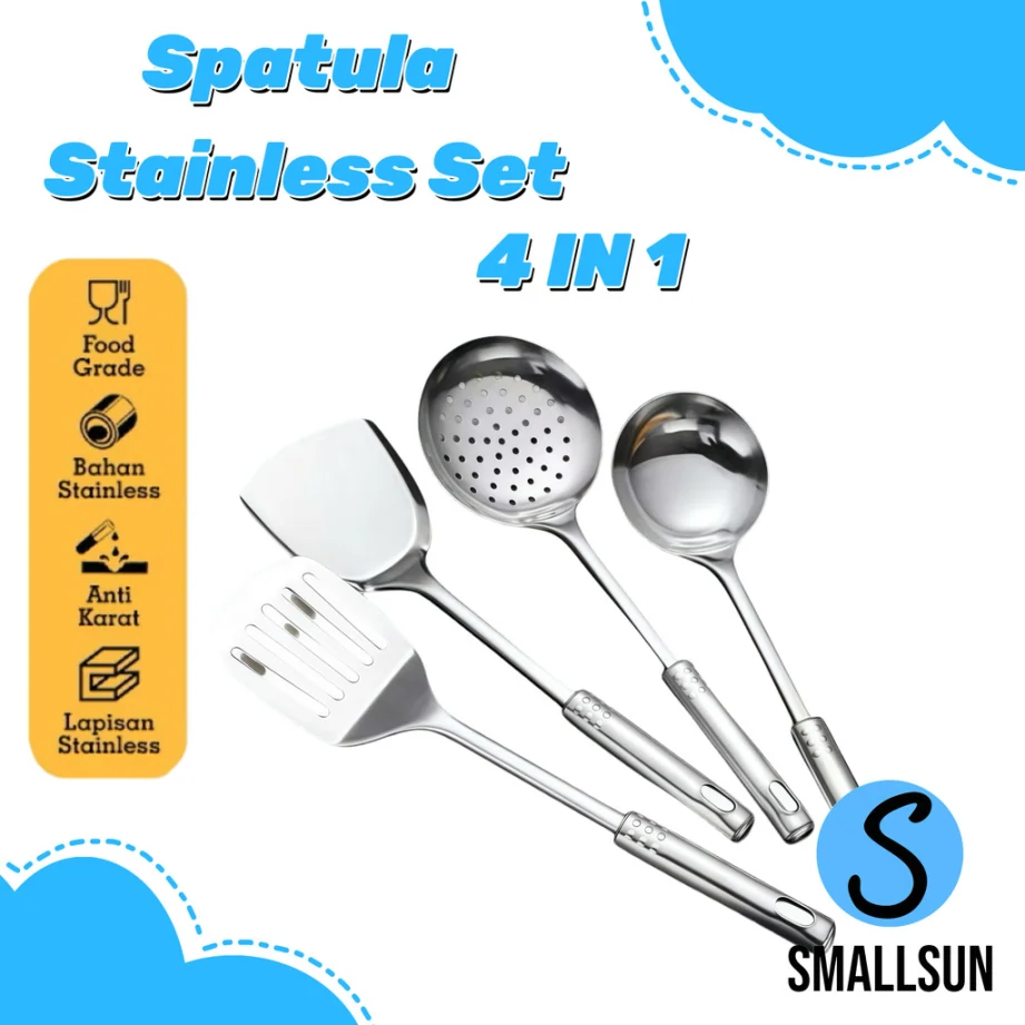 Set Spatula Serbaguna Stainless Steel