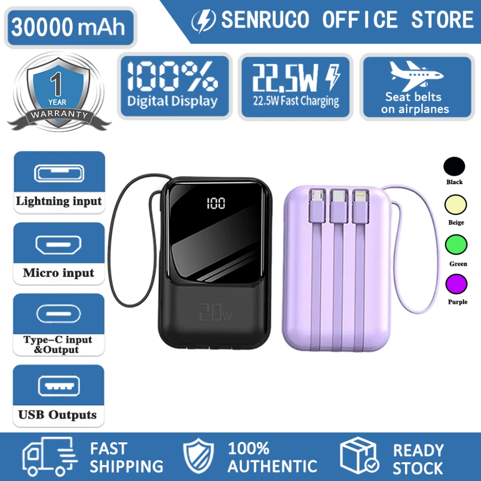 Powerbank Senruco 30.000mAh