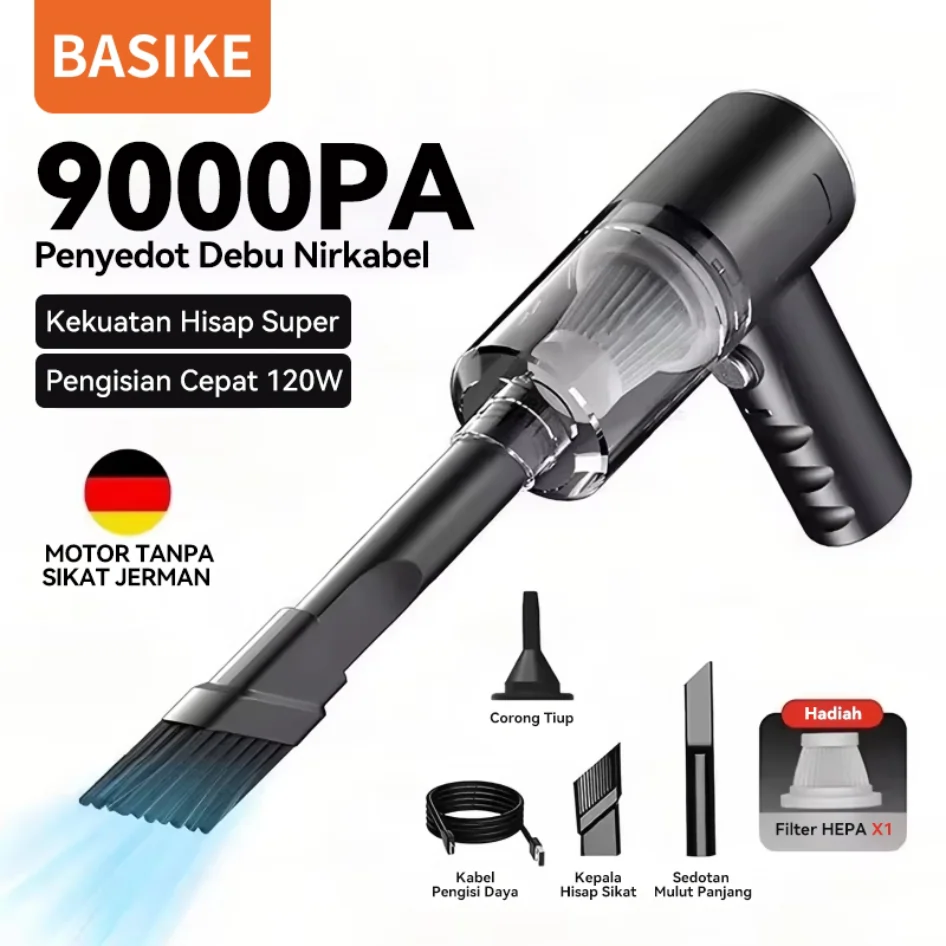 Basike Penyedot Debu Nirkabel