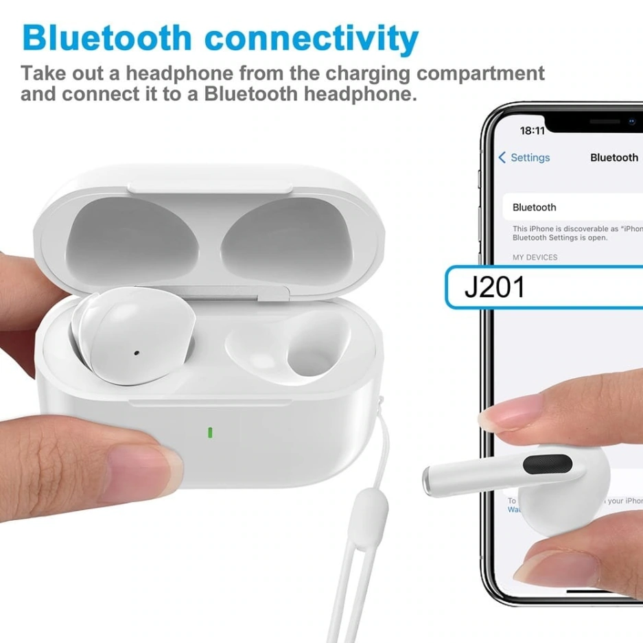 Earphone Bluetooth TWS Goojodoq J201 Pro