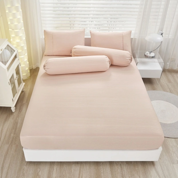 Set Sprei Kasur Motif Emboss Microfiber