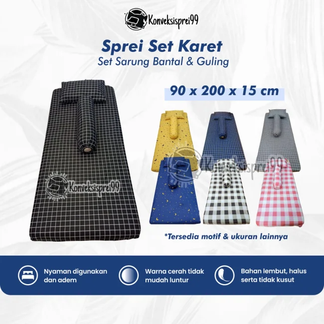 Sprei Set Karet Polymicro