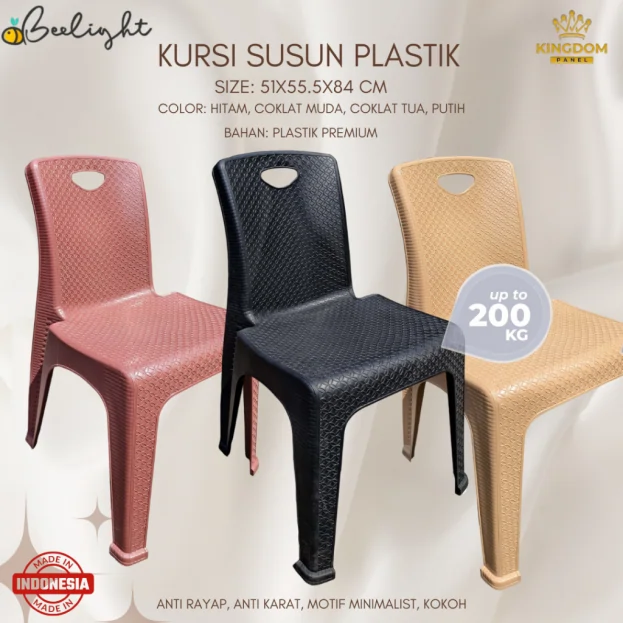 Kursi Susun Plastik Hyper Kingdom
