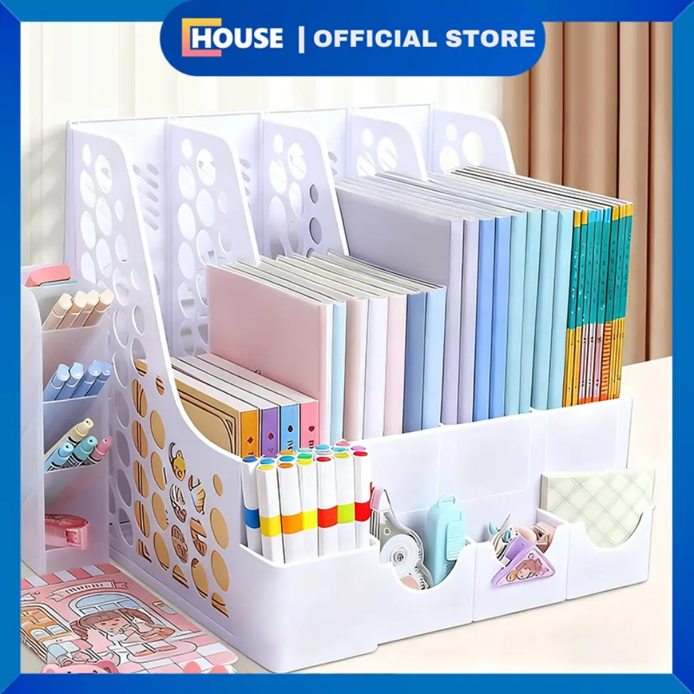 Rak Buku Meja Multifungsi HOUSE