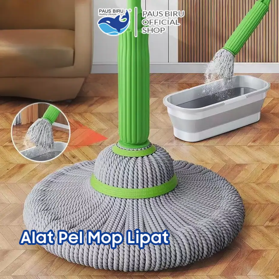 Mop Putar Otomatis Paus Biru