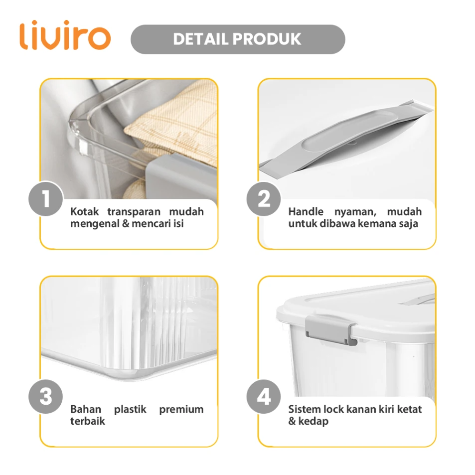 Kotak Penyimpanan Liviro Jumbo